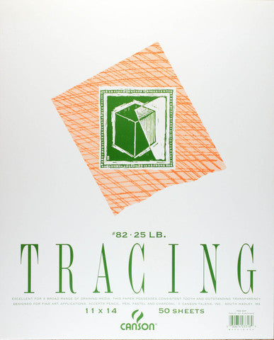 Canson Tracing Paper Pads 11x14 25lb 50 Sheets