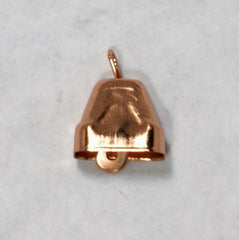 Copper Mini Cow Bells 15mm 12pcs
