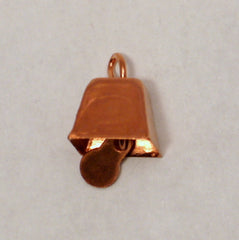 Copper Mini Cow Bells 9mm 12pcs
