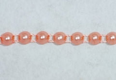 Dusty Rose Fused Pearl String Half Beads 6mm 36 Yards