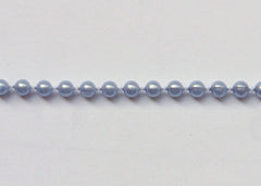 Dusty Blue Fused Pearl String Beads 4mm 36 Yards