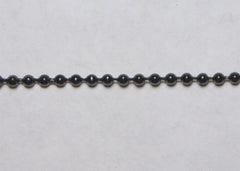 Black Fused Pearl String Beads 2.5mm 36 Yards