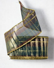 Dark Plaid Christmas Wired Ribbon 2'' 10 Yards